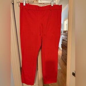 J. Crew poppy color Minnie pants